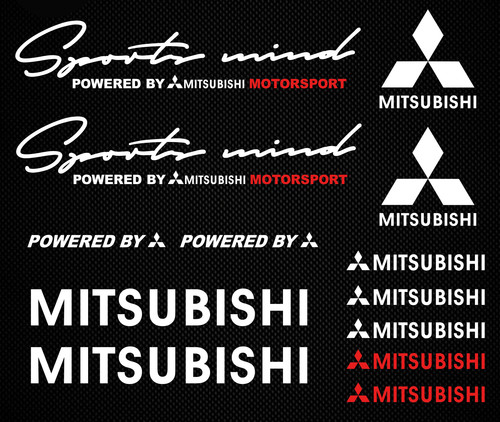 Adesivo sticker mitsubishi - sticker,