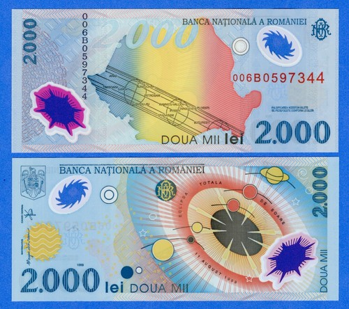 Romania 2000 lei 1999 - romania,