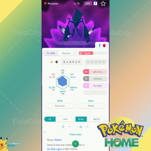 Shiny necrozma evento - necrozma, 🟢evento